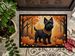 Black Cairn Terrier Fall Doormat Front Door Mat Indoor Outdoor Rugs For Entryway, Non Slip Washable Low Pile, 24H X 36W_maomaolike.com