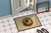 Pug Christmas Flowers Doormat Front Door Mat Indoor Outdoor Rugs For Entryway, Non Slip Washable Low Pile, 24H X 36W_maomaolike.com