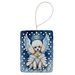 White Poodle My Angel Porcelain Ornament Christmas Tree Hanging Decorations For Home Christmas Holiday, Rectangle, Gift, Multicolor_maomaolike.com