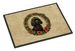 Poodle Christmas Flowers Doormat Front Door Mat Indoor Outdoor Rugs For Entryway, Non Slip Washable Low Pile, 24H X 36W_maomaolike.com