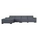 149' Modular Sectional Sofa With Ottoman_maomaolike.com