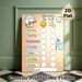 Tooth Brushing Reward Chart Painting Poster, Cute Cartoon-style Colorful Oral Care Poster, Practical Tracker To Build Regular Tooth-brushing Habits_maomaolike.com