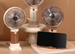 Popular Cream-colored Handheld With Phone Holder, Five-speed Wind Settings, USB Rechargeable, Portable Fan For Students_maomaolike.com