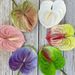 Meichun Green Plant Home Single Small Anthurium Arrangement Accessories Soft Glue Artificial Flower_maomaolike.com