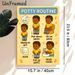 Potty Routine Painting Poster, Cute Cartoon Step-by-step Guide Poster, Clear Potty Procedure Guidance, Ideal For Bathroom_maomaolike.com