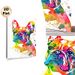 French Bulldog Painting Poster, Vibrant Watercolor Splatter-style Dog Portrait Poster, Eye-catching Artistic Decor Ideal For Living Room, Bedroom And_maomaolike.com