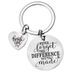 inspirational quotes stainless steel keychain for female and male friends encouragement gifts_maomaolike.com