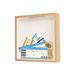 Ticket Stub Storage Wooden Photo Hollow Concert Ticket Frame, Transparent Map Frame For Travel Savings_maomaolike.com