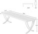 Two Person Desk Industrial Double Computer Desk With Metal Frame_maomaolike.com