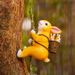 Easter Day Cute Animal Ornaments Little Rabbit Wall Outdoor Garden Pot Hanging Courtyard Climbing Tree Landscaping Pipe_maomaolike.com