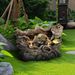 Outdoor Garden Water Fountain - Modern Tree Trunk Waterfalls Fountains With LED Lights & Pump For Patio Yard Porch Pool Decor_maomaolike.com