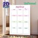 Yearly To-Do List Painting Poster, Pastel Color-blocked Grid Poster, Efficient Annual Task Organizer, Ideal For Home Office And Workspace_maomaolike.com