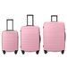 Luggage Sets ABS Hardshell 3pcs Luggage, Lightweight Durable Suitcase Sets Spinner Wheels Suitcase With TSA Lock 20''24''28'' Available(Pink)_maomaolike.com