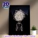 Chaotic Mind Painting Poster, Minimalist Neon-style Glowing Tangled Lines & Shirt Outline Poster, Thought-provoking Artistic Decor Ideal For Home_maomaolike.com