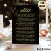 Ayatul Kursi Islamic Painting Poster, Luxurious Gold Calligraphy Dark-toned Poster, Traditional Religious Script Art Ideal For Home, Prayer Room_maomaolike.com