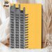 Brutalist Architecture Painting Poster, Minimalist Gray High-rise Against Warm Yellow Backdrop Poster, Sleek Geometric Design For Office & Living Room_maomaolike.com
