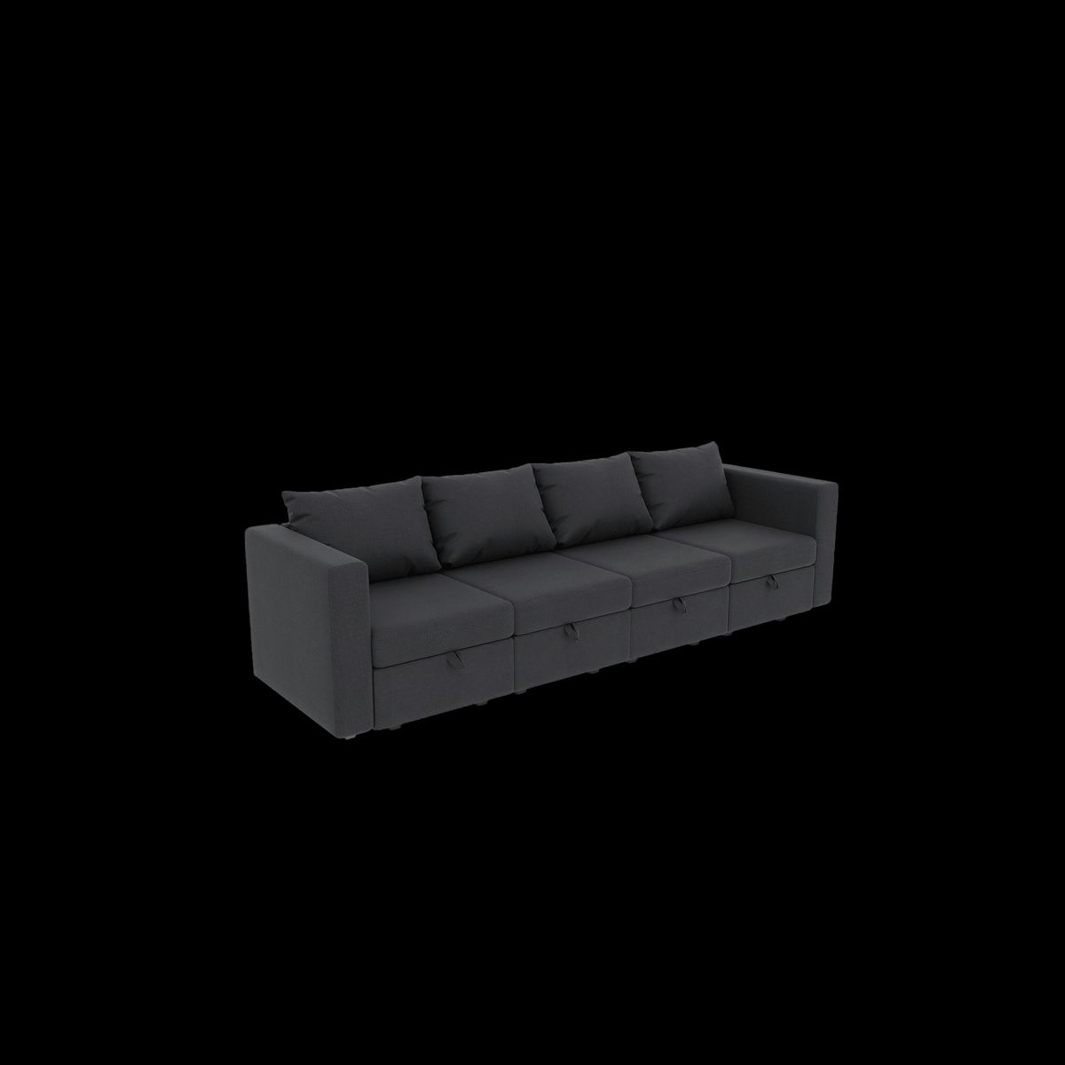 Livelylodge Modular Sectional Sofa With Wooden Frame And Pull-Out Bed, Convertible Couch For Living Room, Available In Black, White, And Gray, 109" L X 30.5" W X 34" H_maomaolike.com
