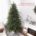 7ft Artificial Christmas Tree With 2445 Tips, Foldable Metal Stand, Easy Assembly, Hinged Xmas Tree For Home, Office, Holiday, Green_maomaolike.com