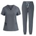 Women's short-sleeved doctor's gown, surgical gown, women's beauty work clothes, men's operating room scrub gown, elastic quick-drying gown_maomaolike.com