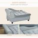 PawHut Luxury Fancy Dog Bed For Small Dogs With Hidden Storage, Small Dog Couch With Soft 3" Foam, Dog Sofa Bed, Cushy Dog Bed, Modern Pet Furniture For Puppies And Little Breeds, Gray_maomaolike.com