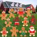 Christmas Gingerbread Yard Sign Xmas Gingerbread Man Shaped Lawn Garden Signboard Christmas Outdoor Yard Signs Decor For Holiday Pathway Patio Garden Party Decoration Supplies_maomaolike.com