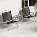 3 Pieces Patio Folding Chair Set Outdoor Metal Conversation Set_maomaolike.com