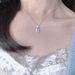 Korean Style Blue Perfume Bottle Necklace For Women, Light Luxury Niche Pendant, Simple Elegant Collarbone Chain, Versatile Jewelr_maomaolike.com
