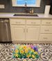 Daffodils In Watercolor Memory Foam Kitchen Mat Machine Washable Anti-Fatigue Mat Cushion Comfort Bath Mat Or Kitchen Rug_maomaolike.com