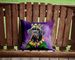 Neapolitan Mastiff King Of Mardi Gras Throw Pillow Machine Washable, Indoor Outdoor Decorative Pillow For Couch, Bed Or Patio, 14Hx14W_maomaolike.com