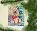 Poodle Christmas Porcelain Ornament Christmas Tree Hanging Decorations For Home Christmas Holiday, Rectangle, Gift, Multicolor_maomaolike.com