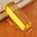 Glass Brick Ornament Bank Home Gift Window Decoration 0kg Solid Small Gold Bar Yellow Crystal Wholesale_maomaolike.com