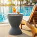 Outdoor Rattan Bar Table With Extendable Tabletop 8 Gal Capacity Drainage Hole For A Pool Party, Barbecue, Camping, Etc_maomaolike.com