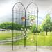 2 Pack Metal Garden Trellis 78.7" X 19.7" Rustproof Trellis For Climbing Plants Outdoor Flower Support Black_maomaolike.com
