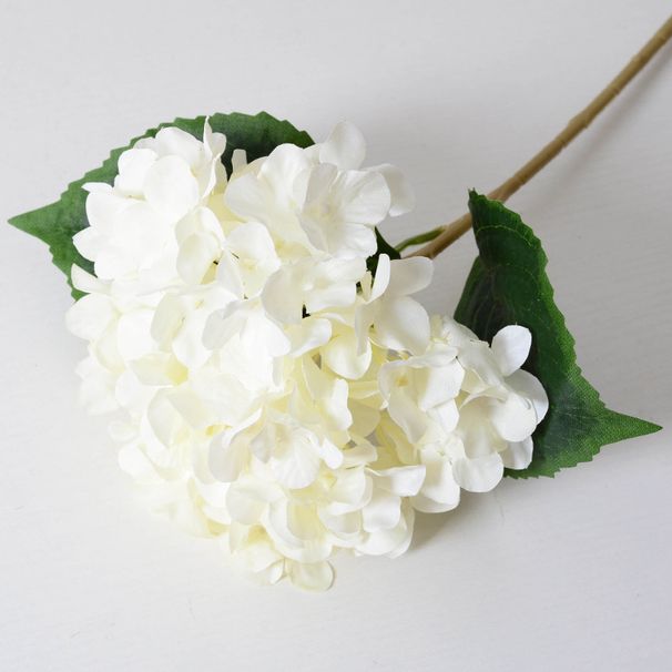 Hydrangea With Leaves, Wedding Decoration, Silk Photography Prop, Home Decor Fake Flower, Artificial Flower Wholesale_maomaolike.com