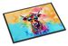 Hippie Animal Cow Doormat Front Door Mat Indoor Outdoor Rugs For Entryway, Non Slip Washable Low Pile, 24H X 36W_maomaolike.com