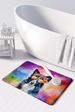 Border Collie Hippie Dawg Memory Foam Kitchen Mat Machine Washable Anti-Fatigue Mat Cushion Comfort Bath Mat Or Kitchen Rug_maomaolike.com
