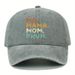 Unisex Printed MAMAMA MOM BRUH washable baseball caps for men and women outdoor sunscreen caps_maomaolike.com