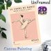 Ballet Dancer Painting Poster, Vintage French Art Style Elegant Ballerina Poster, Delicate Retro Artwork Ideal For Bedroom, Dance Studio And Living_maomaolike.com