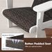 Patio Adirondack Chair With Rattan Padded Seat And Hidden Cupholder_maomaolike.com