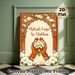 Mehndi Themed Painting Poster, Exquisite Traditional Indian Style Poster, Henna-decorated Hands Holding Jasmine Blooms With Ornate Arched Floral_maomaolike.com