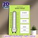 Thermometer Savings Tracker Painting Poster, Light Green Cute Cartoon-style Poster, Practical Tool To Track Savings Progress, Ideal For Home Office_maomaolike.com