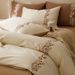 Wholesale Korean Pure Pastoral Style Naked Sleep All-Cotton Embroidered 100-Count Long-Staple Cotton Four-Piece Set_maomaolike.com