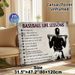 Baseball Life Lessons Painting Poster, Vintage Distressed Style Poster, Inspirational Motivational Quotes With Baseball Player Silhouette, Suitable_maomaolike.com