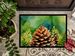Maine White Pine Cone And Tassels In Watercolor Doormat Front Door Mat Indoor Outdoor Rugs For Entryway, Non Slip Washable Low Pile, 24H X 36W_maomaolike.com