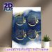 Islamic Calligraphy Painting Poster, Gilded Script On Deep Blue Watercolor Style Poster, Elegant Religious Decorative Art Ideal For Home, Prayer Room_maomaolike.com