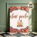 Chai Peelo Themed Painting Poster, Vibrant Ethnic Style Poster, Bohemian Patterned Border With Spiced Chai Cup, Warm Cozy Decor Ideal For Kitchen And_maomaolike.com