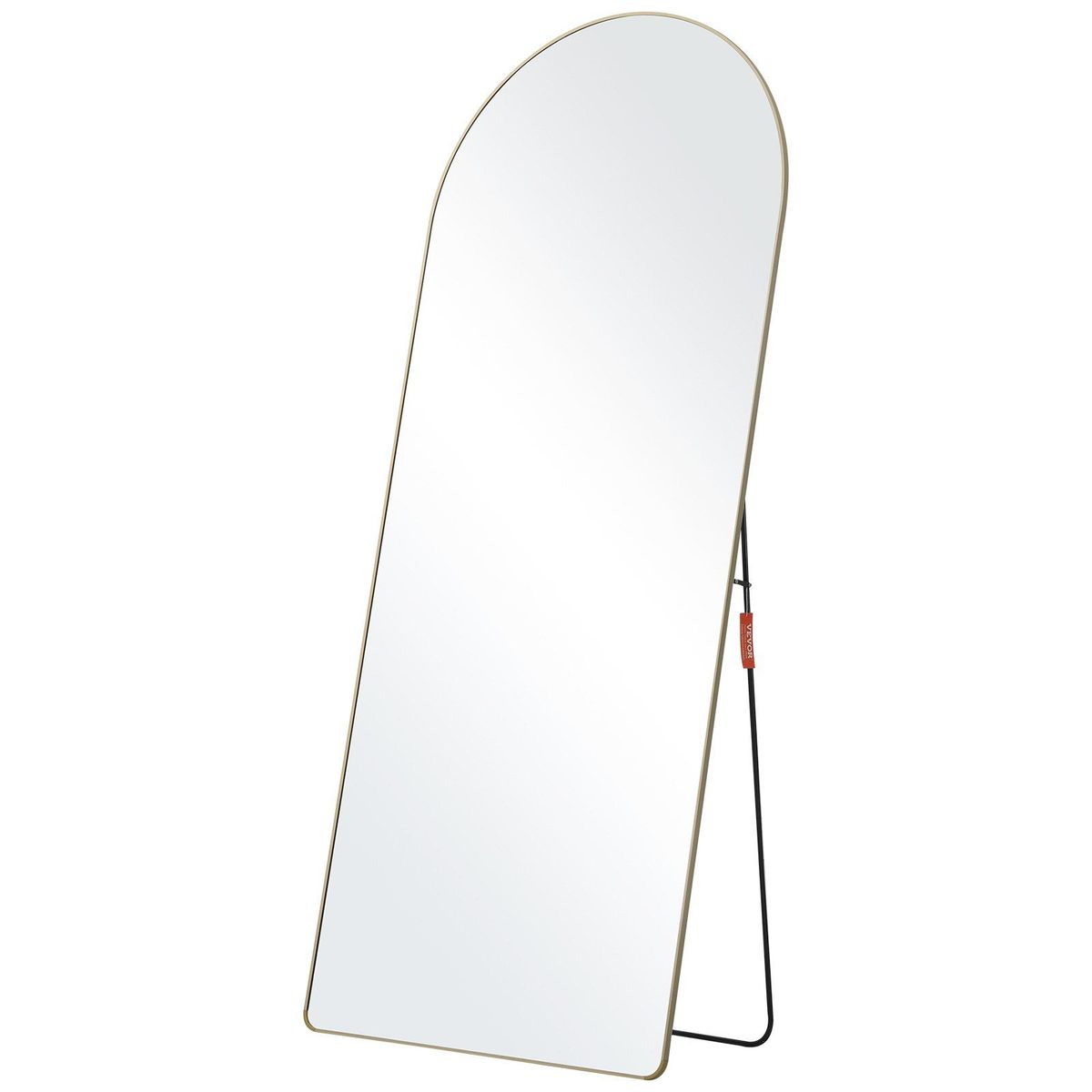 VEVOR Arched Full Length Mirror, 71'' X 30'', Large Free Standing Leaning Hanging Wall Mounted Floor Mirror With Stand Aluminum Alloy Frame, Full Body Dressing Mirror For Living Room Bedroom, Black_maomaolike.com