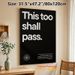 Inspirational Quote Painting Poster, Minimalist Black-and-White Text Art Poster, Uplifting Motivational Message Ideal For Home, Office And Living Room_maomaolike.com