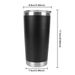 Drinkware Vacuum Stainless Steel Insulated Leakproof 20oz With Lids Water Bottle Thermal Mug Beer Cups_maomaolike.com