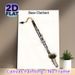 Bass Clarinet Themed Painting Poster, Sleek Black & Metallic Detailed Instrument Illustration Poster, Elegant Musical Decor Ideal For Music Studio_maomaolike.com